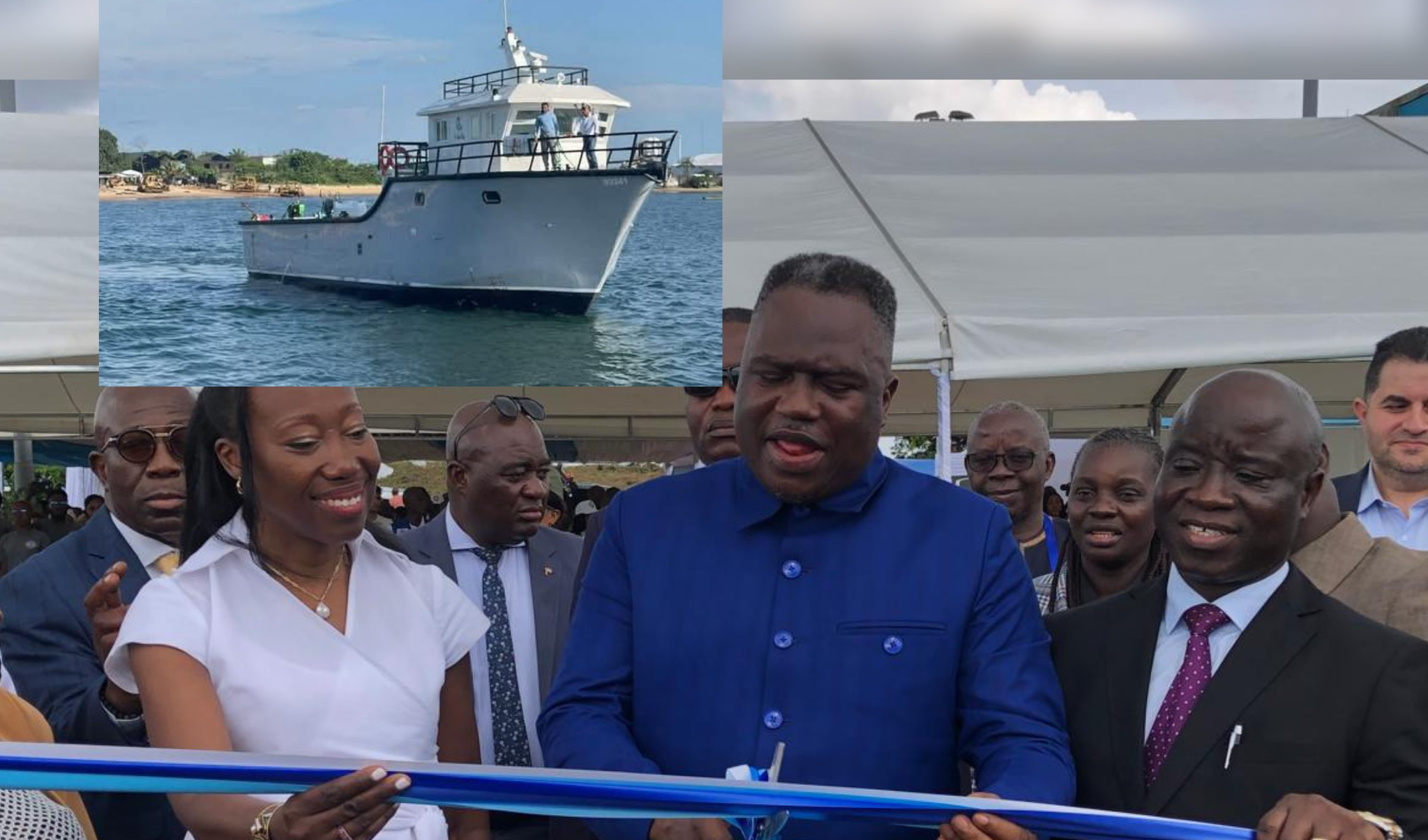 NAAFA Unveils 1st Semi-Industrial Fiberglass Boat in Liberia